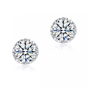 3Ct VintageStyle Stud 925 Sterling Silver Earrings